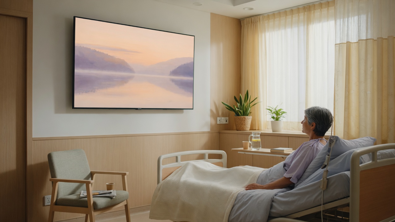 Hospital bedside television